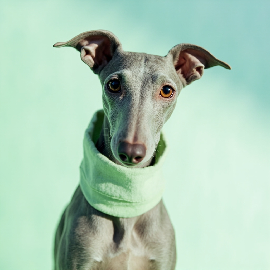 Greyhound editorial portrait
